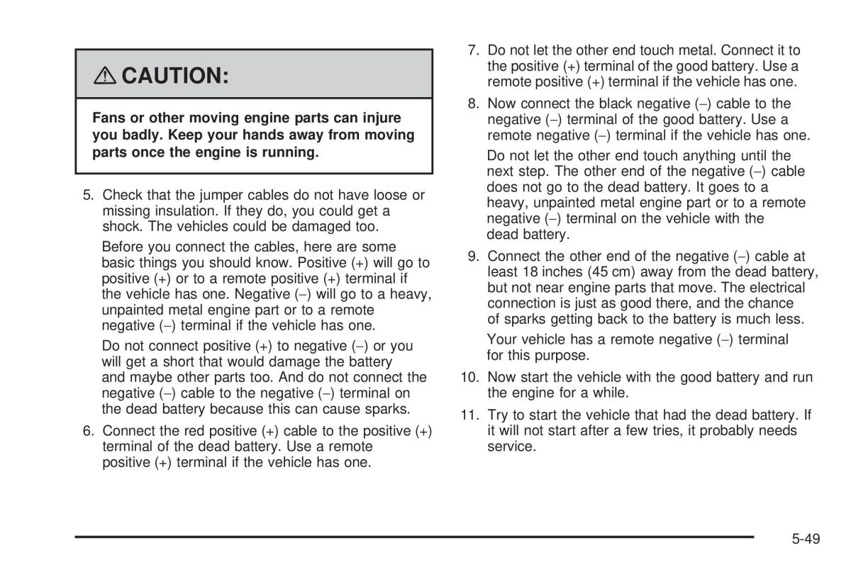 Chevrolet Corvette C5 owners manual / page 323