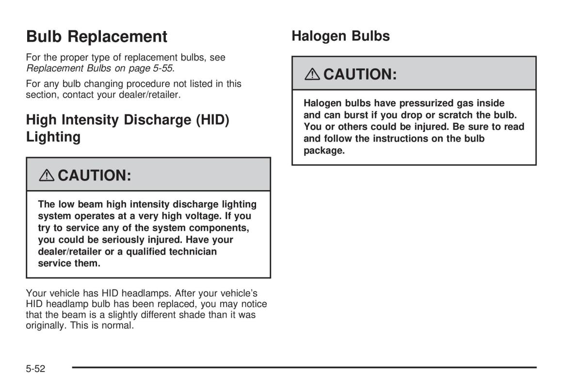 Chevrolet Corvette C5 owners manual / page 326