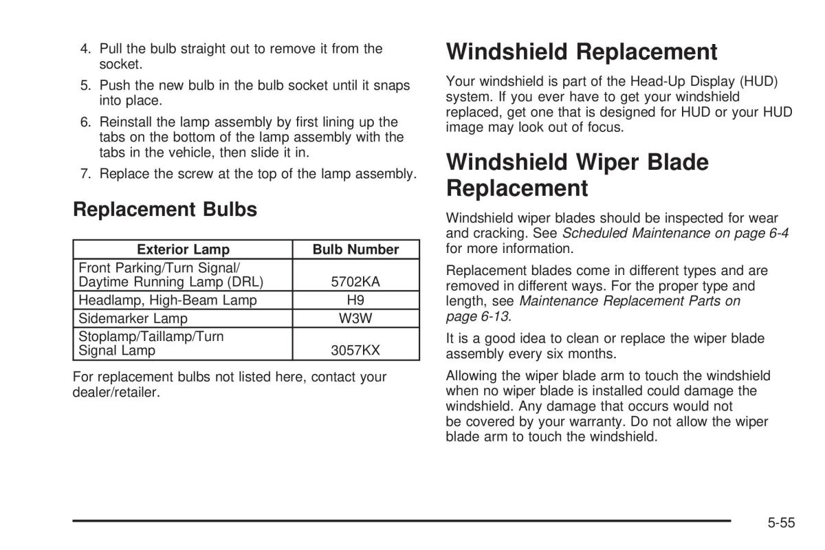 Chevrolet Corvette C5 owners manual / page 329