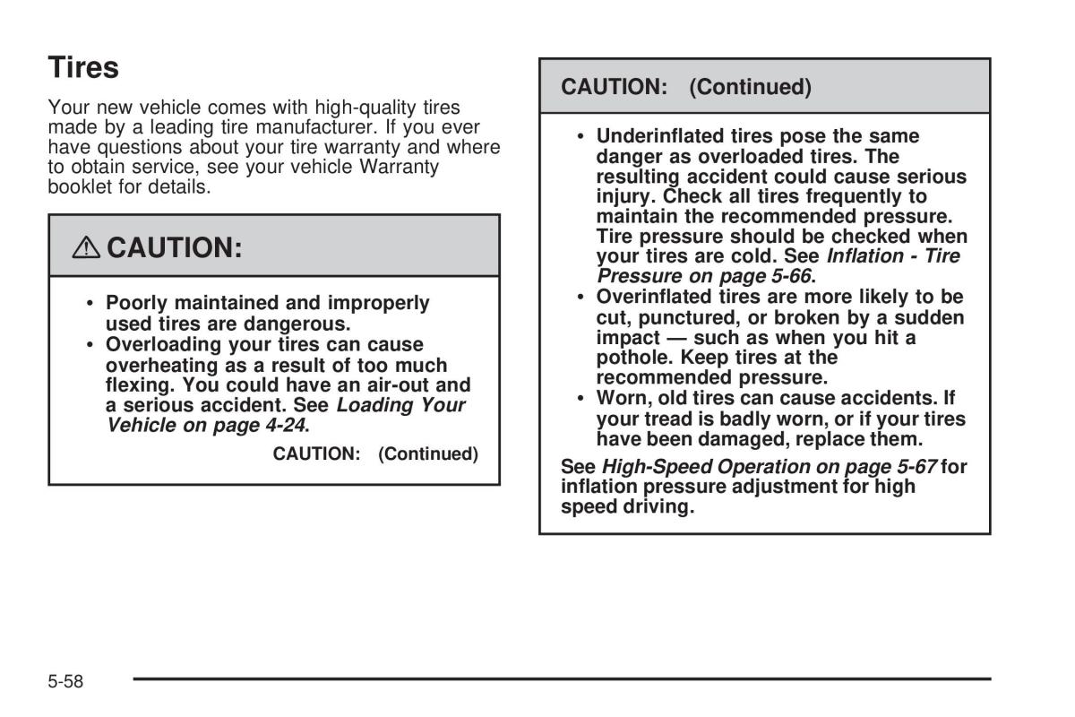 Chevrolet Corvette C5 owners manual / page 332