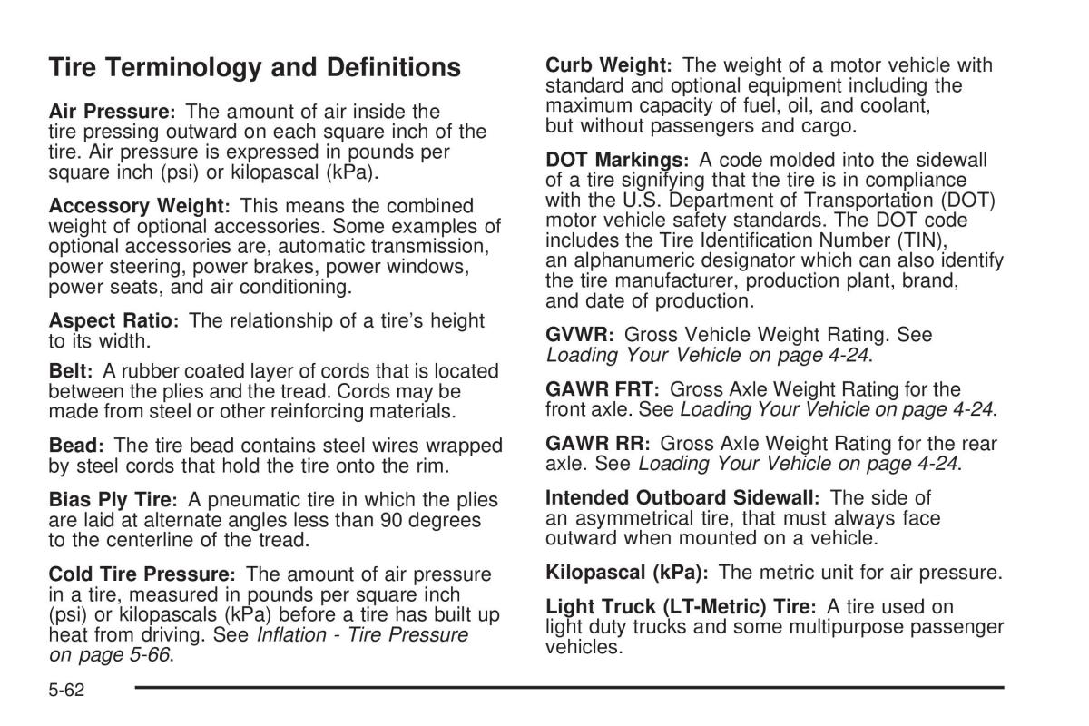 Chevrolet Corvette C5 owners manual / page 336