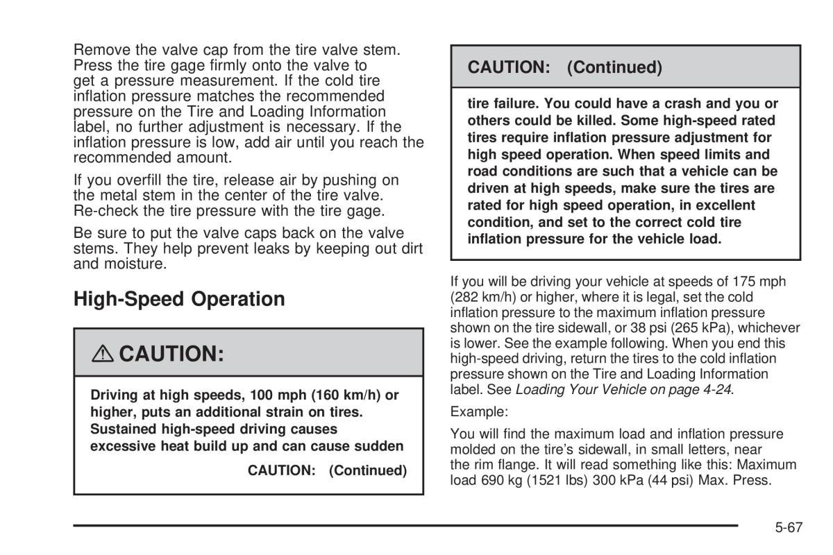 Chevrolet Corvette C5 owners manual / page 341