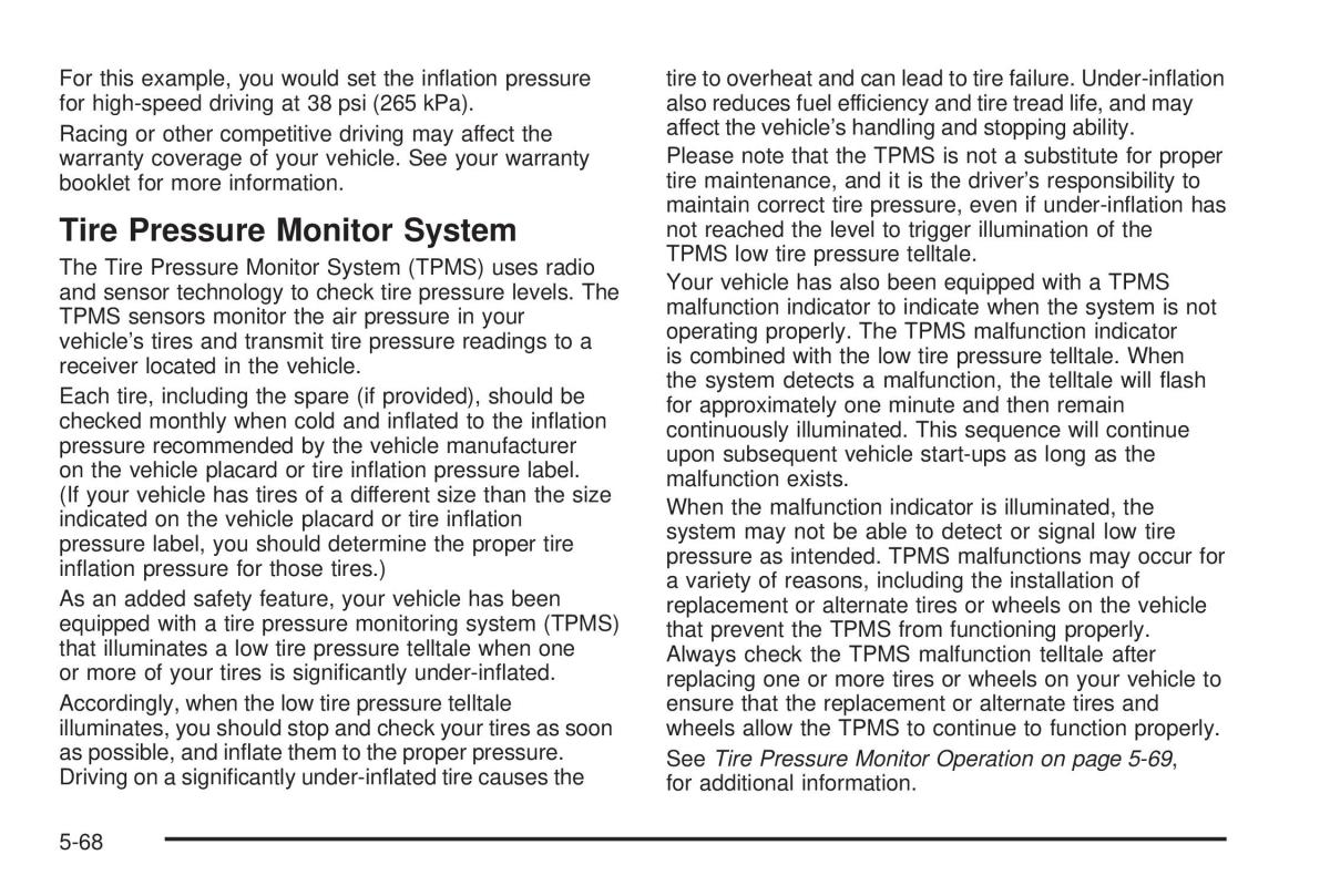 Chevrolet Corvette C5 owners manual / page 342