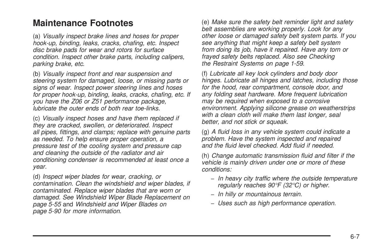 Chevrolet Corvette C5 owners manual / page 385