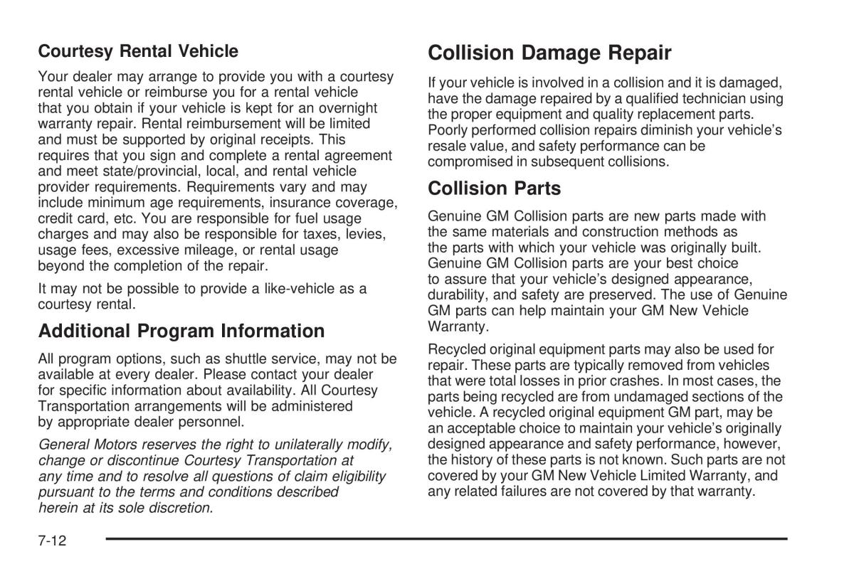 Chevrolet Corvette C5 owners manual / page 408