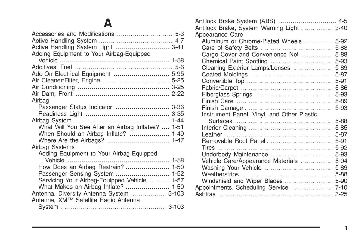 Chevrolet Corvette C5 owners manual / page 417