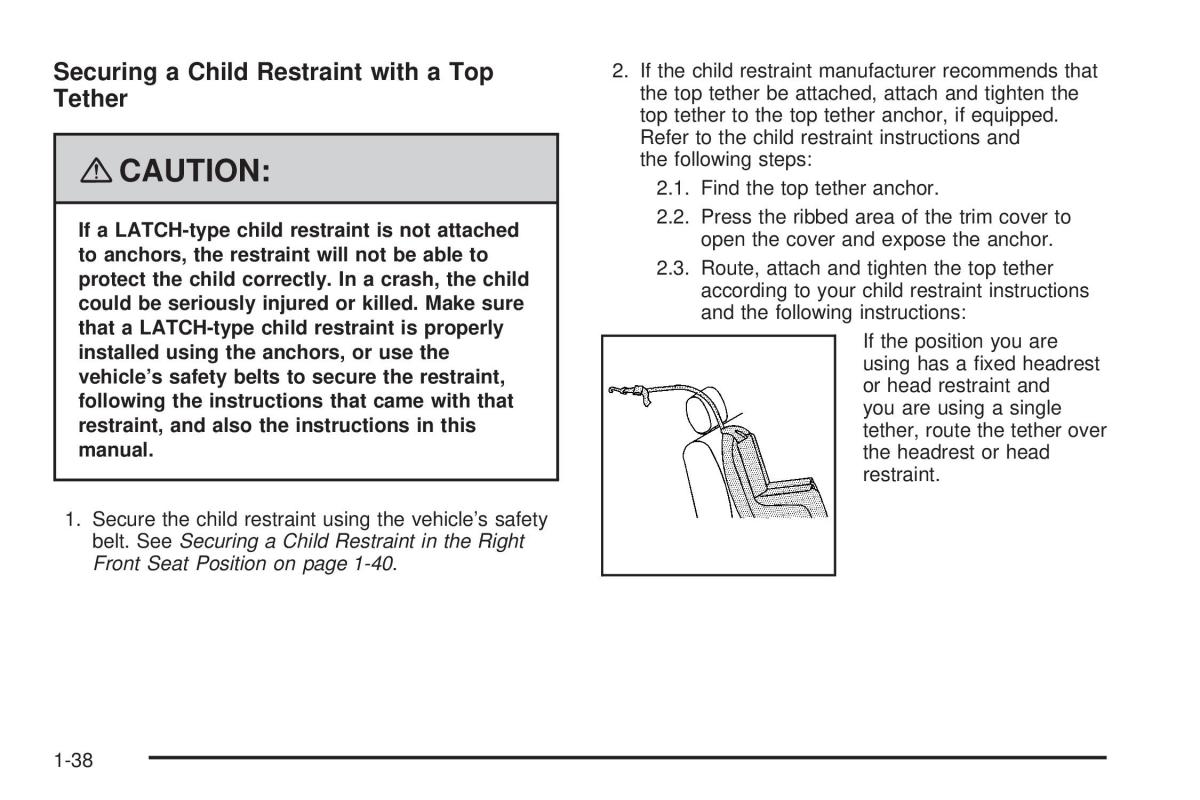 Chevrolet Corvette C5 owners manual / page 42