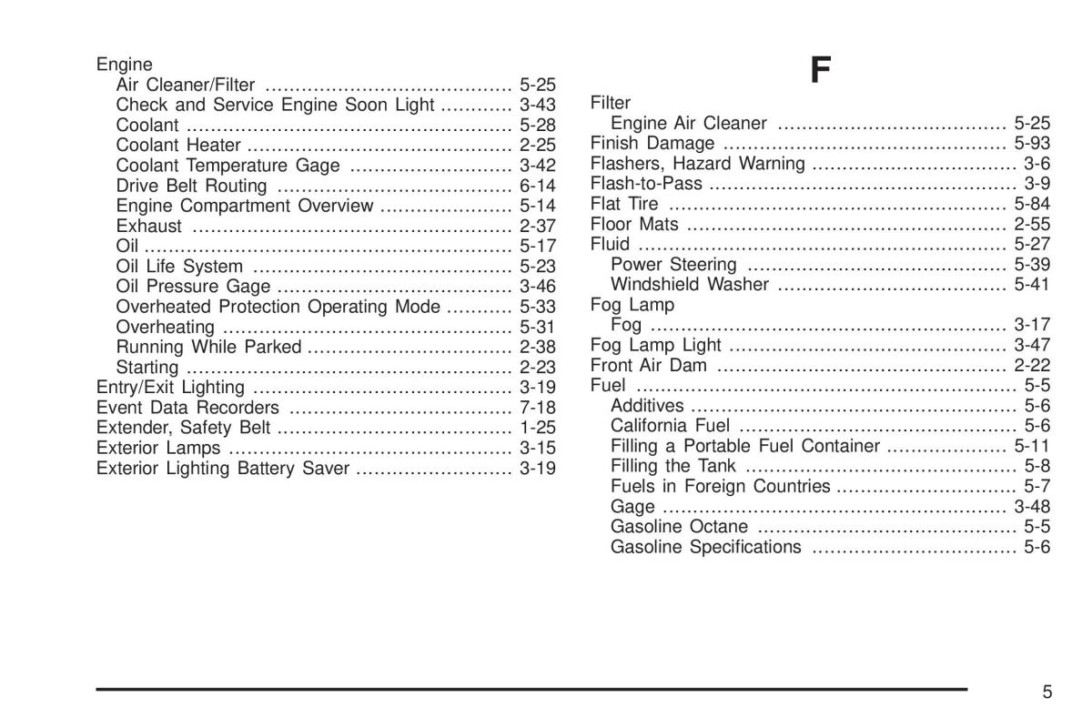 Chevrolet Corvette C5 owners manual / page 421