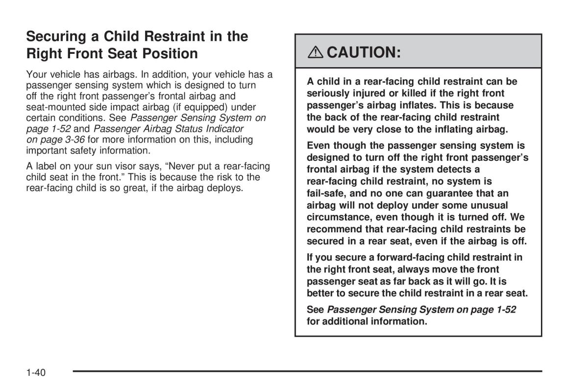 Chevrolet Corvette C5 owners manual / page 44