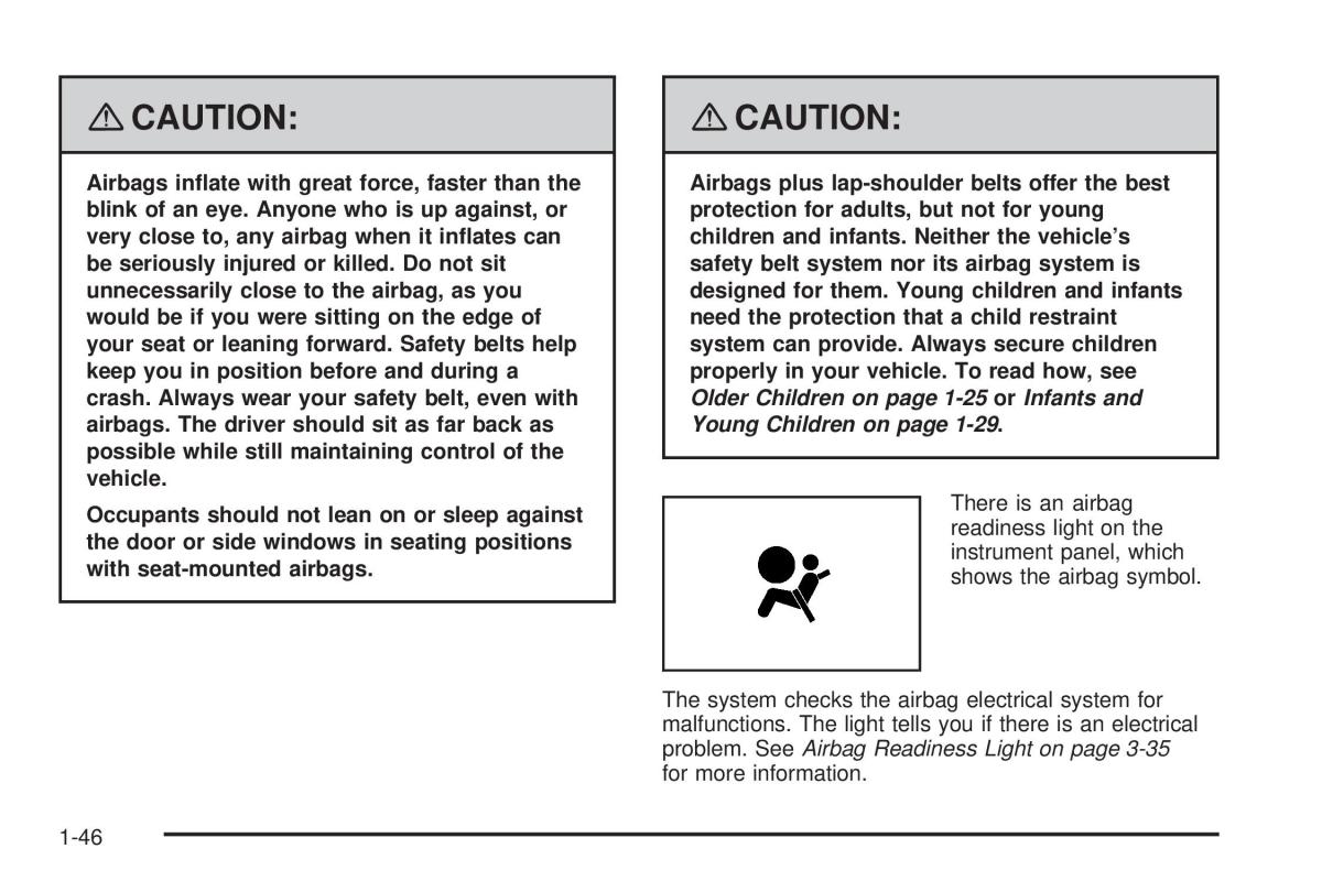 Chevrolet Corvette C5 owners manual / page 50