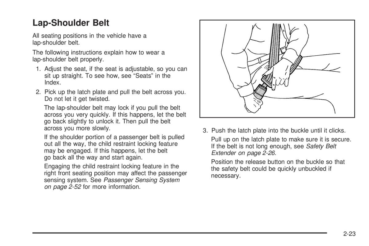 Chevrolet Corvette C6 owners manual / page 55