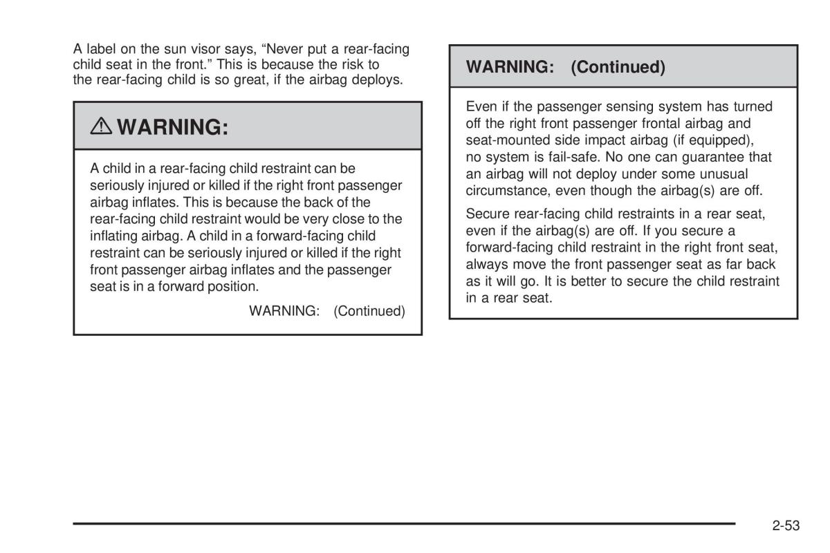 Chevrolet Corvette C6 owners manual / page 85