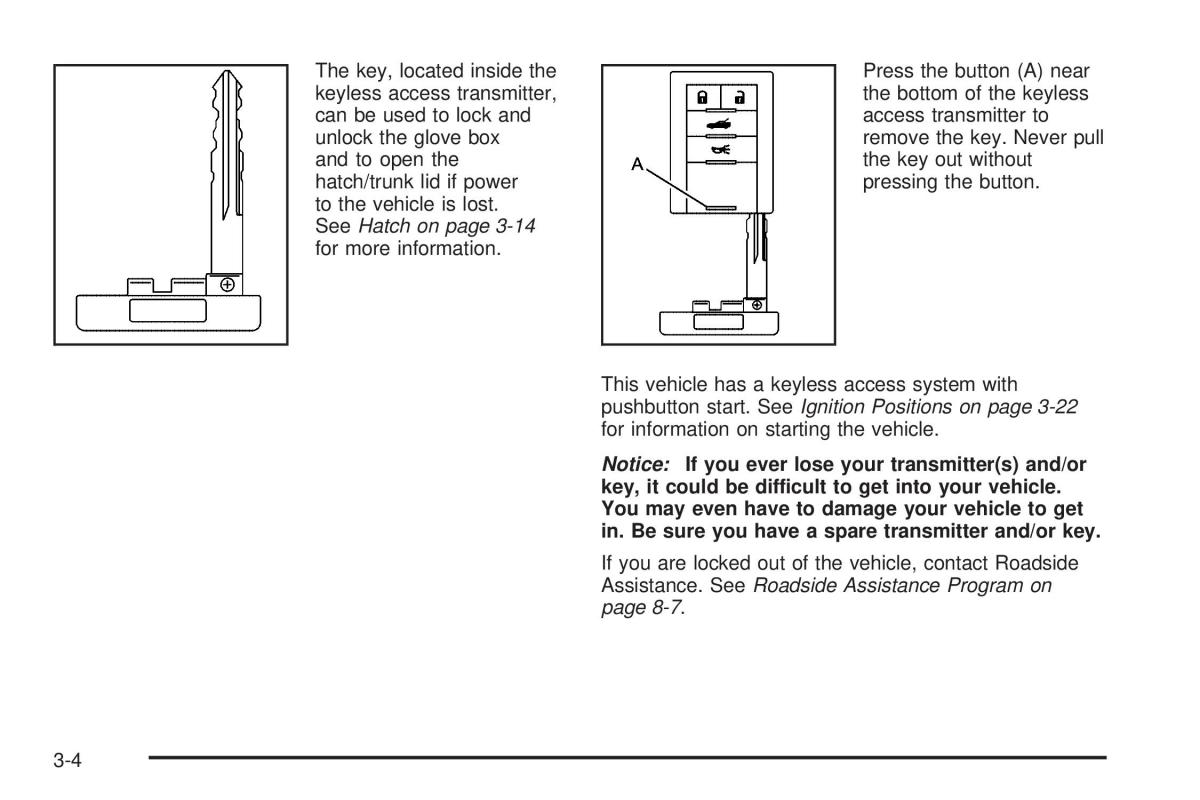 Chevrolet Corvette C6 owners manual / page 98