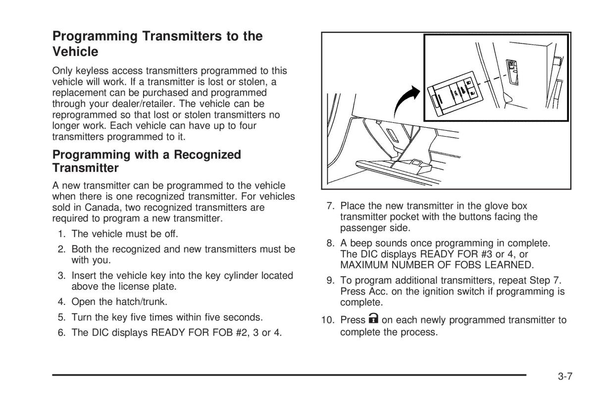 Chevrolet Corvette C6 owners manual / page 101