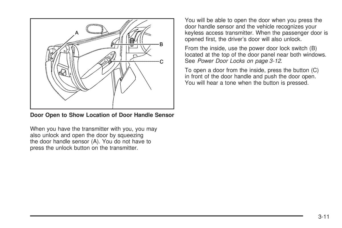 Chevrolet Corvette C6 owners manual / page 105