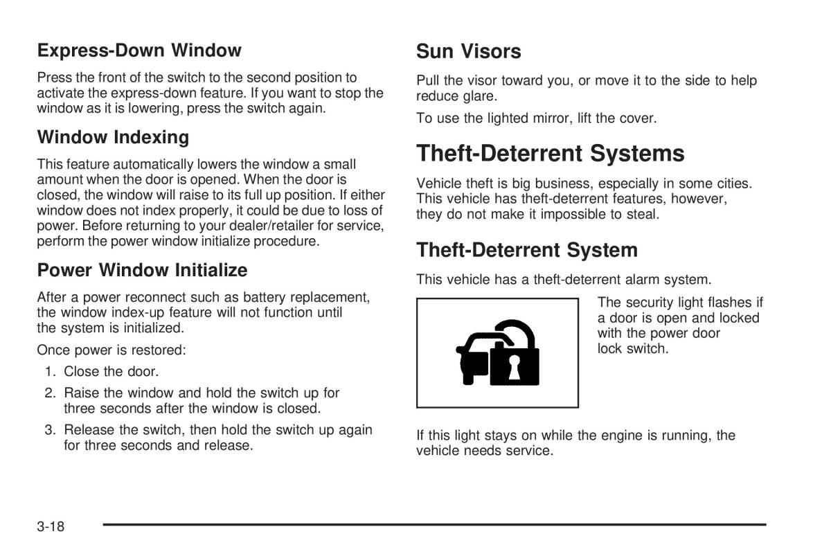 Chevrolet Corvette C6 owners manual / page 112