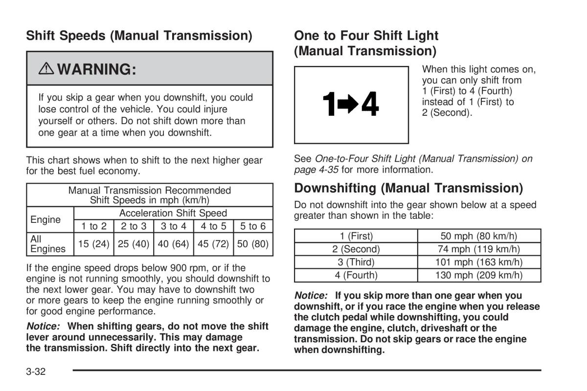 Chevrolet Corvette C6 owners manual / page 126