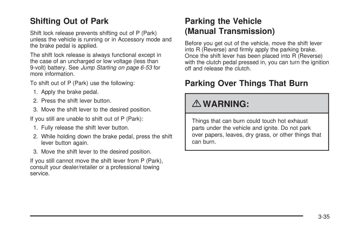 Chevrolet Corvette C6 owners manual / page 129