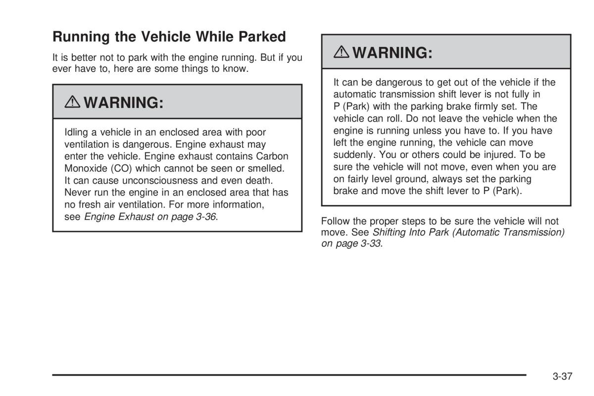 Chevrolet Corvette C6 owners manual / page 131