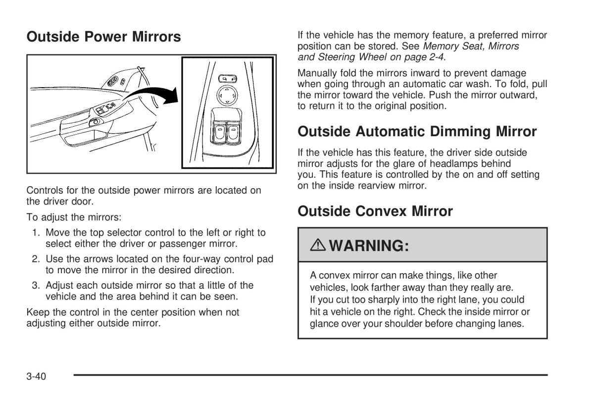 Chevrolet Corvette C6 owners manual / page 134