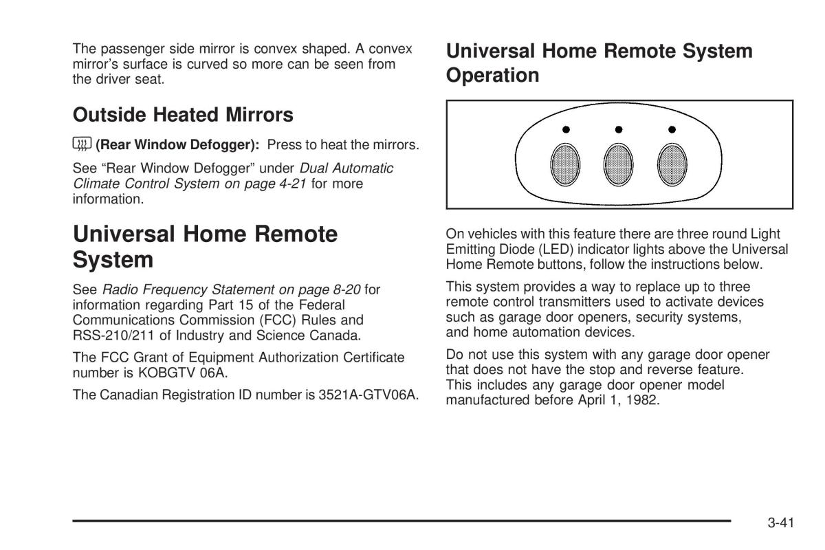 Chevrolet Corvette C6 owners manual / page 135