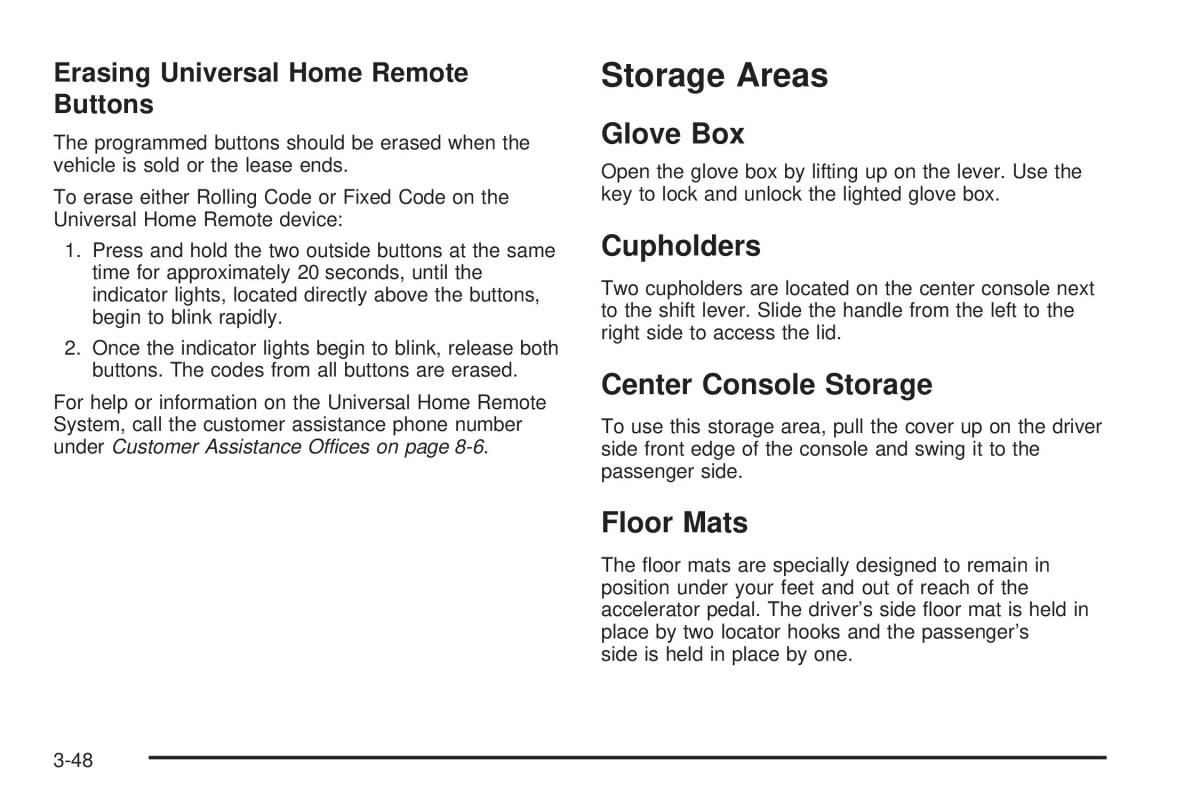 Chevrolet Corvette C6 owners manual / page 142