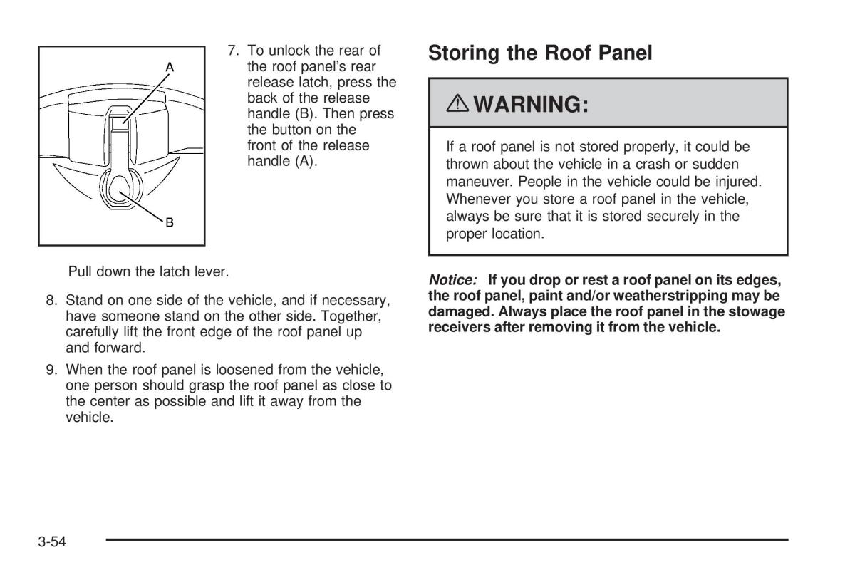 Chevrolet Corvette C6 owners manual / page 148