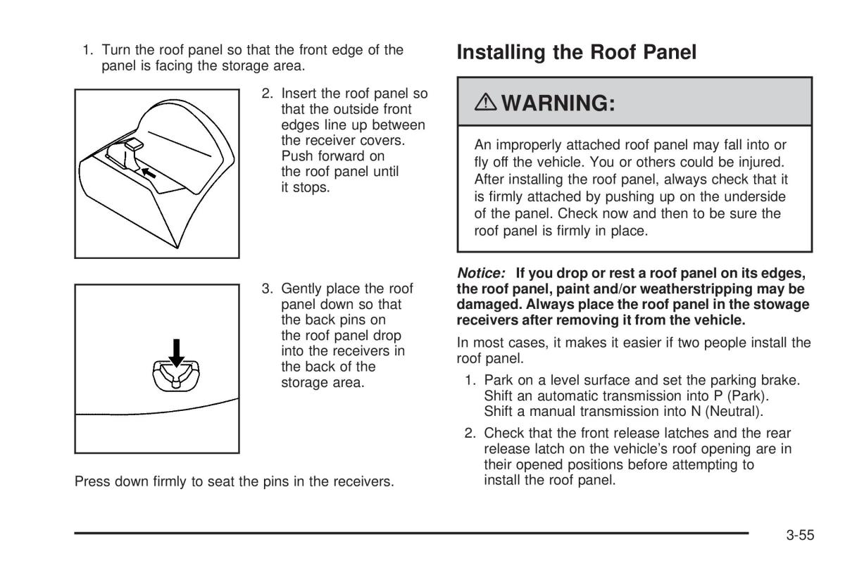 Chevrolet Corvette C6 owners manual / page 149