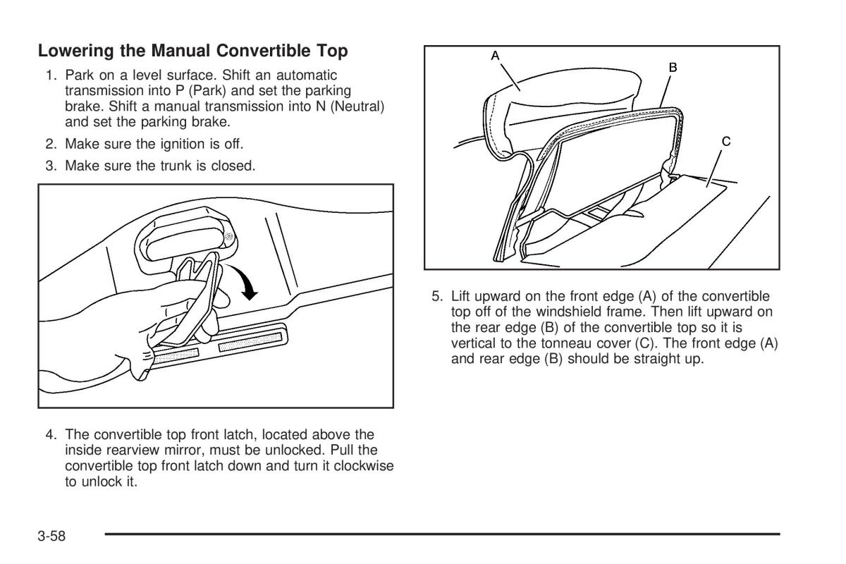 Chevrolet Corvette C6 owners manual / page 152