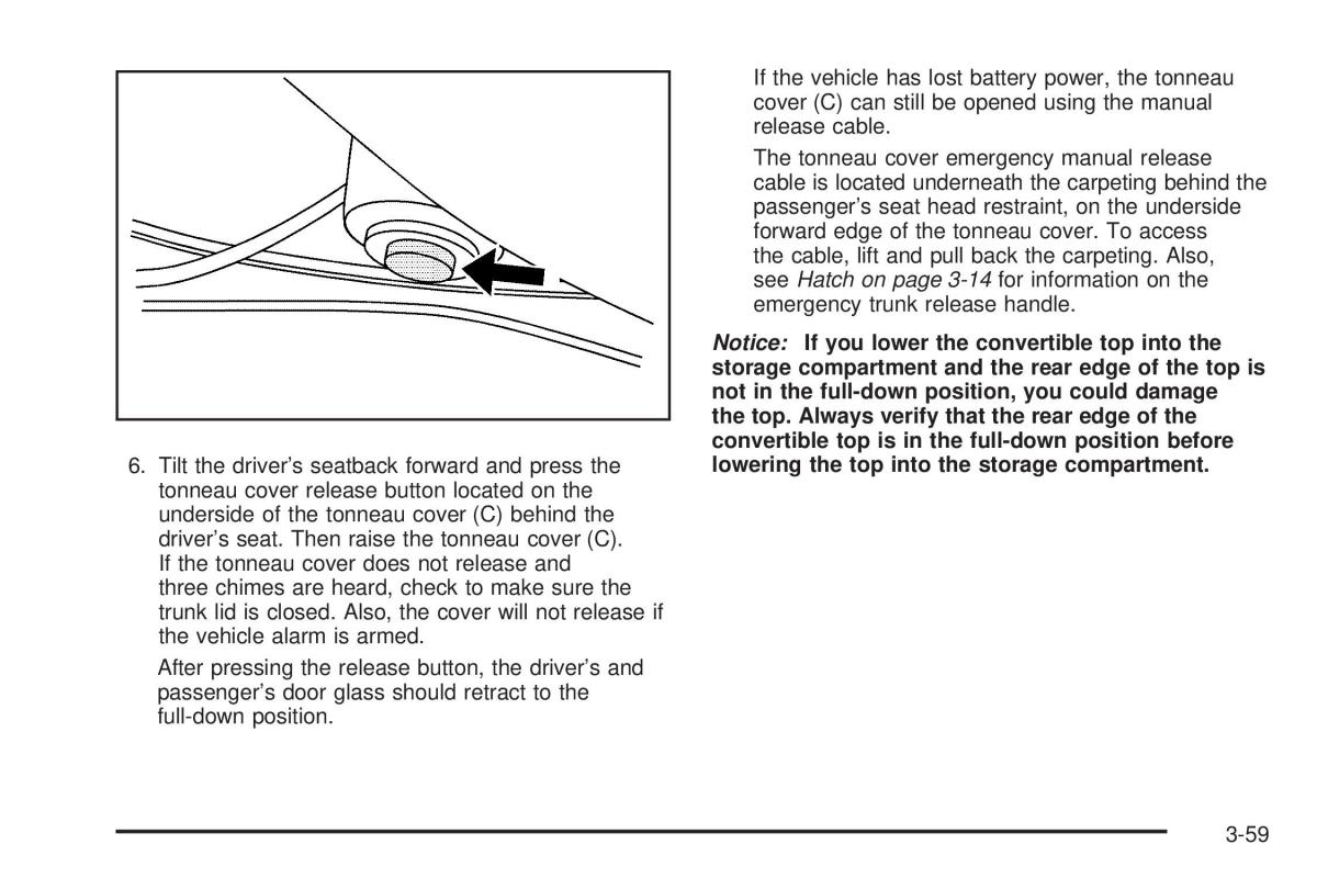 Chevrolet Corvette C6 owners manual / page 153