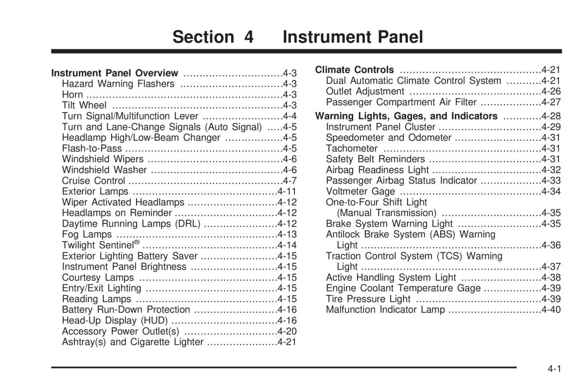 Chevrolet Corvette C6 owners manual / page 163