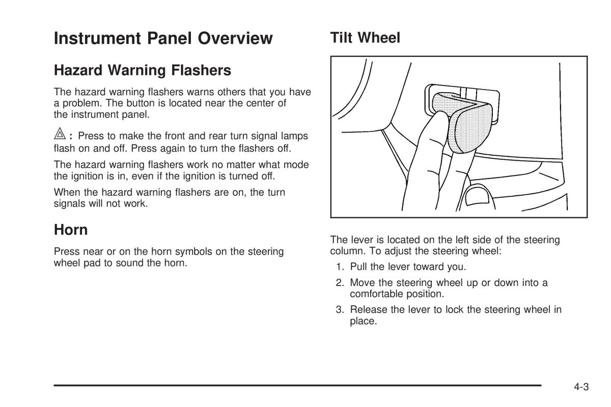 Chevrolet Corvette C6 owners manual / page 165