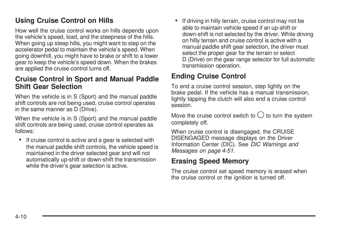 Chevrolet Corvette C6 owners manual / page 172