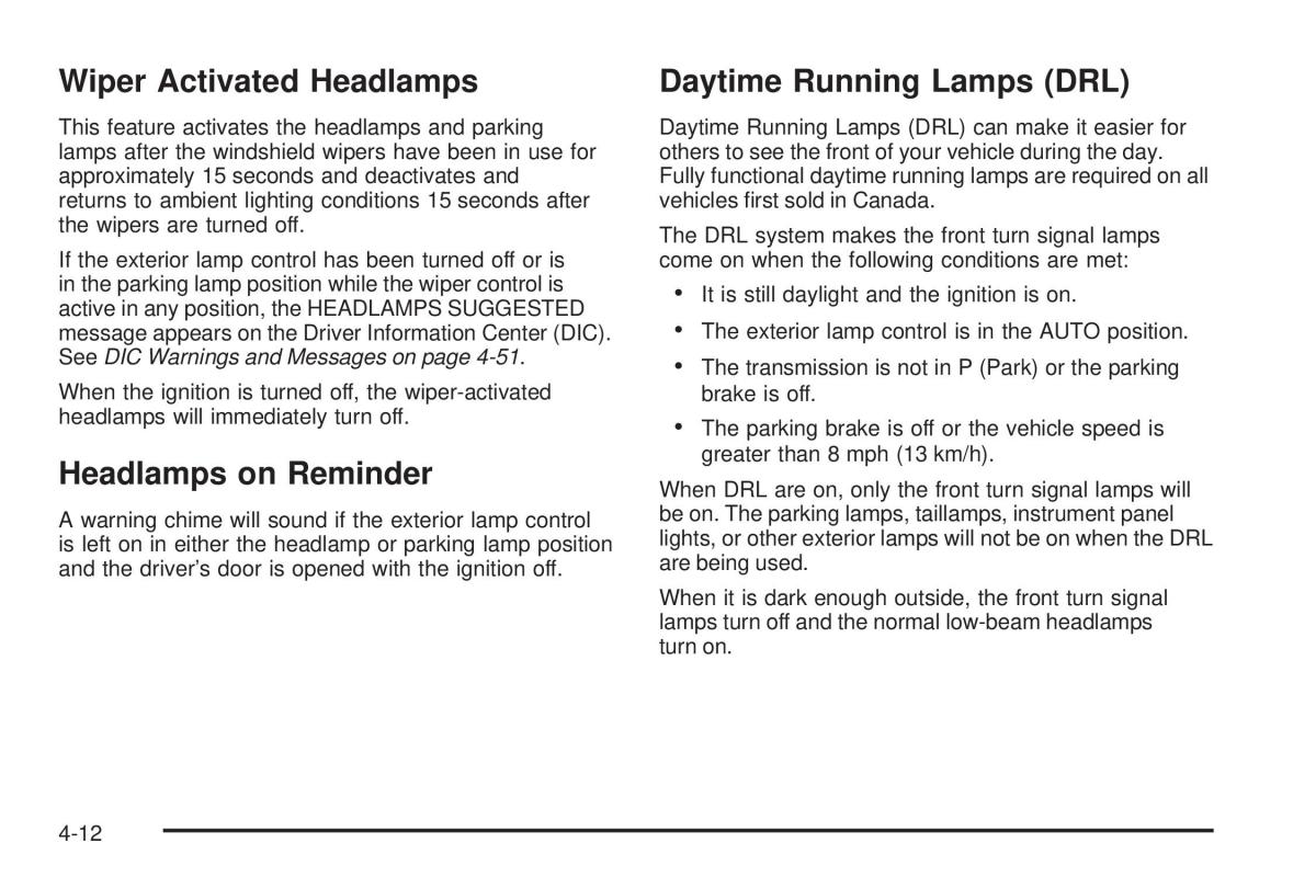 Chevrolet Corvette C6 owners manual / page 174