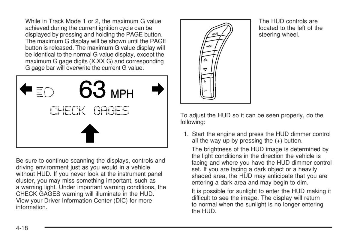 Chevrolet Corvette C6 owners manual / page 180