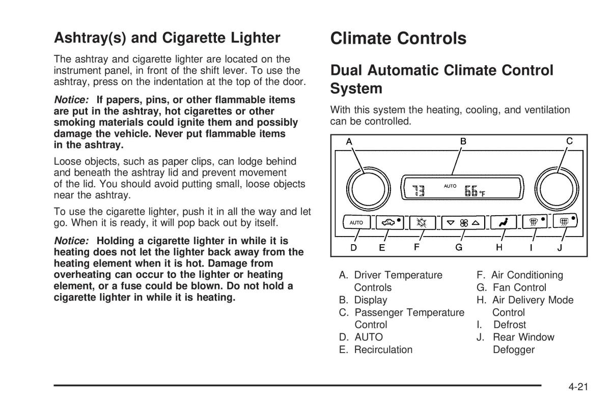 Chevrolet Corvette C6 owners manual / page 183