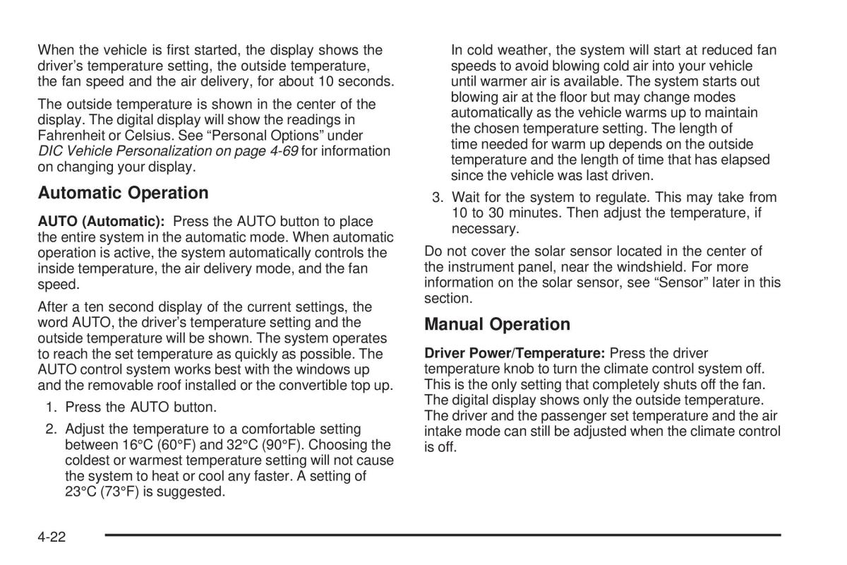 Chevrolet Corvette C6 owners manual / page 184