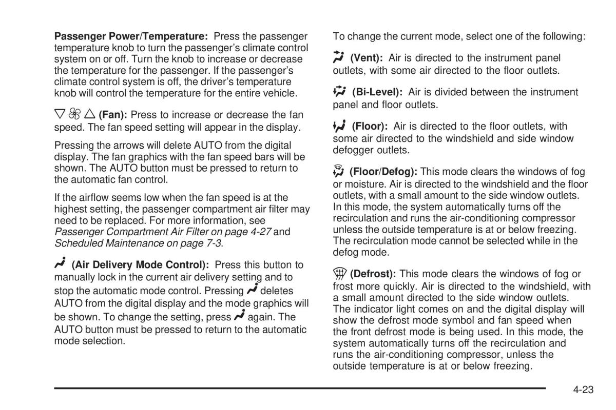 Chevrolet Corvette C6 owners manual / page 185