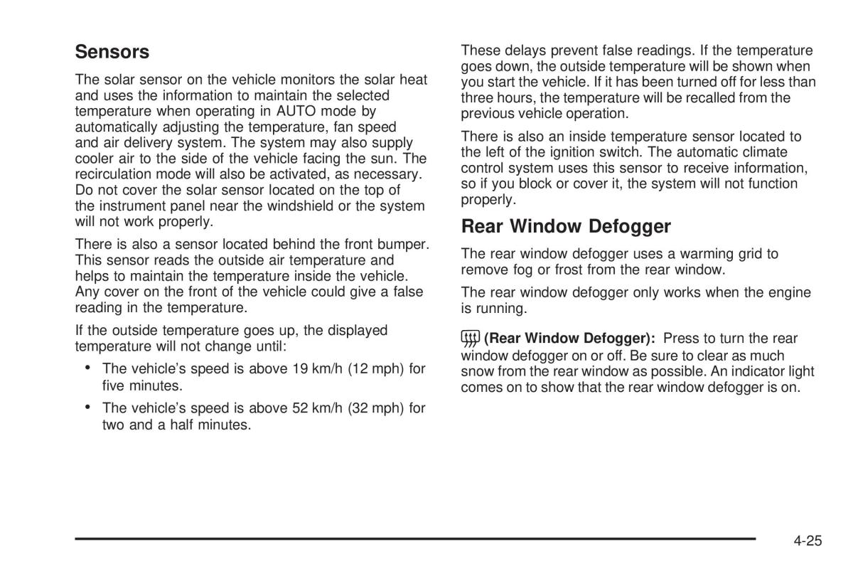 Chevrolet Corvette C6 owners manual / page 187