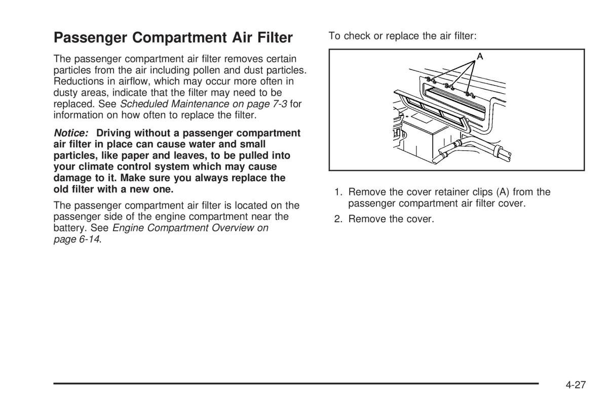 Chevrolet Corvette C6 owners manual / page 189