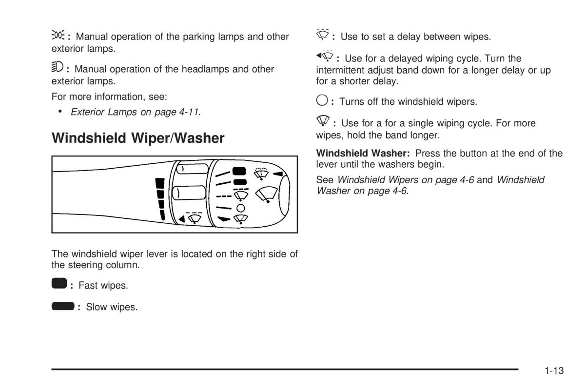 Chevrolet Corvette C6 owners manual / page 19