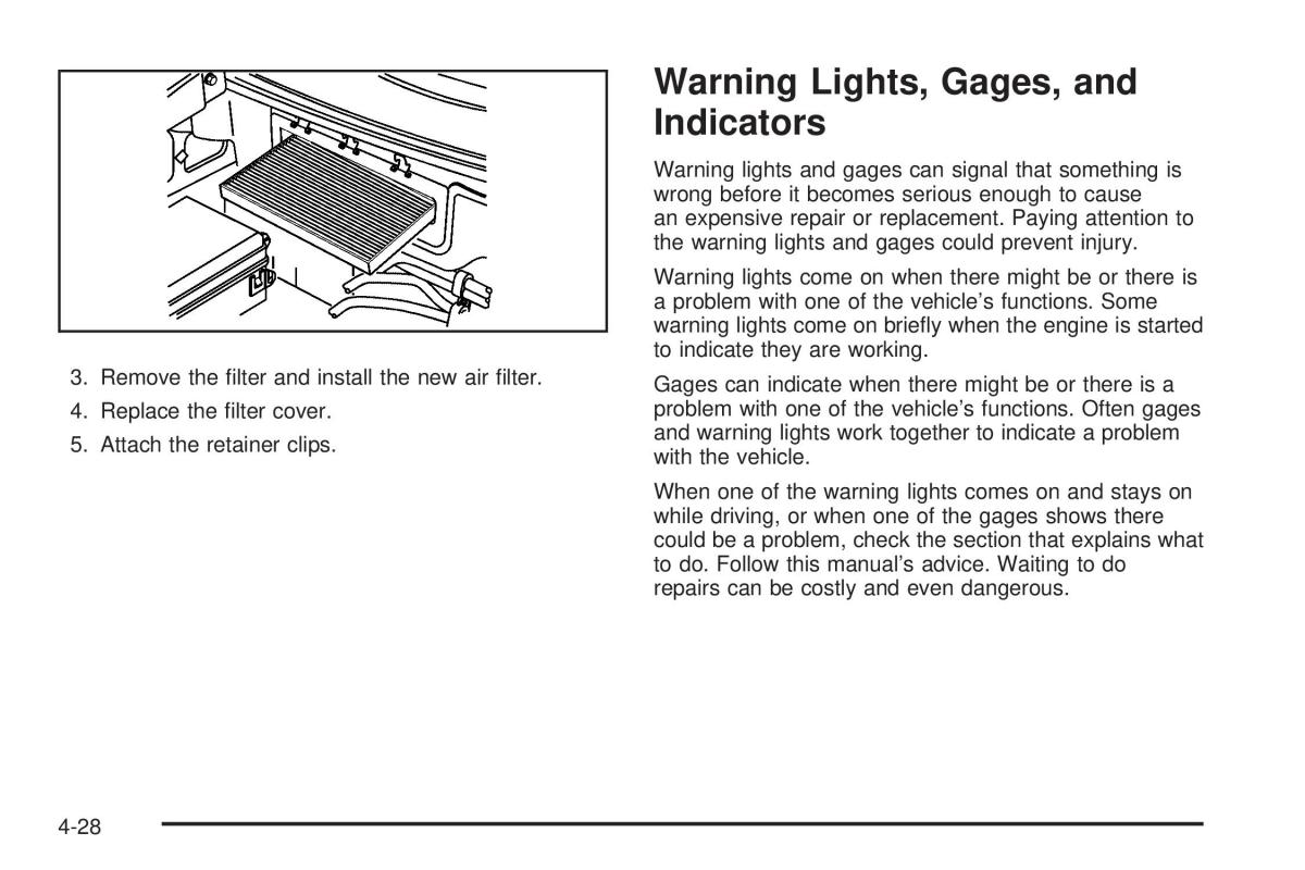 Chevrolet Corvette C6 owners manual / page 190