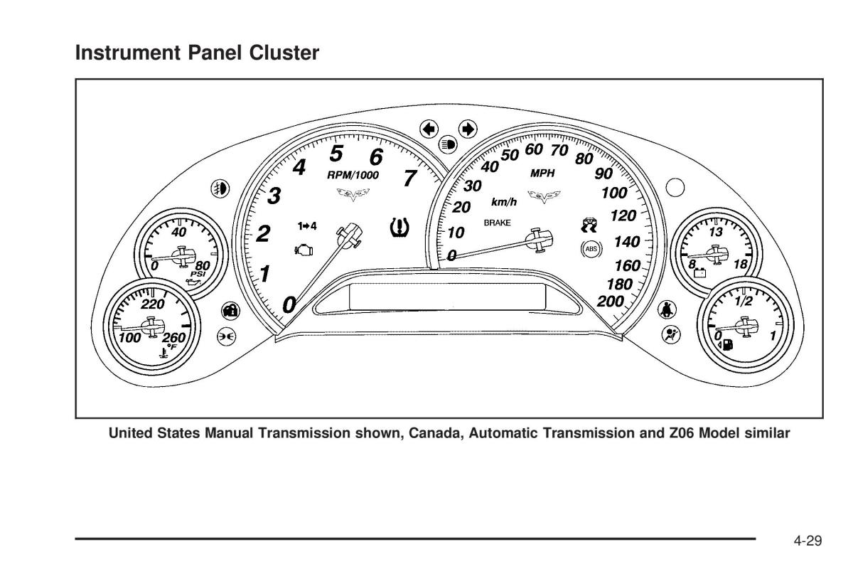 Chevrolet Corvette C6 owners manual / page 191