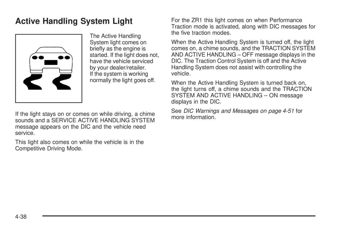 Chevrolet Corvette C6 owners manual / page 200