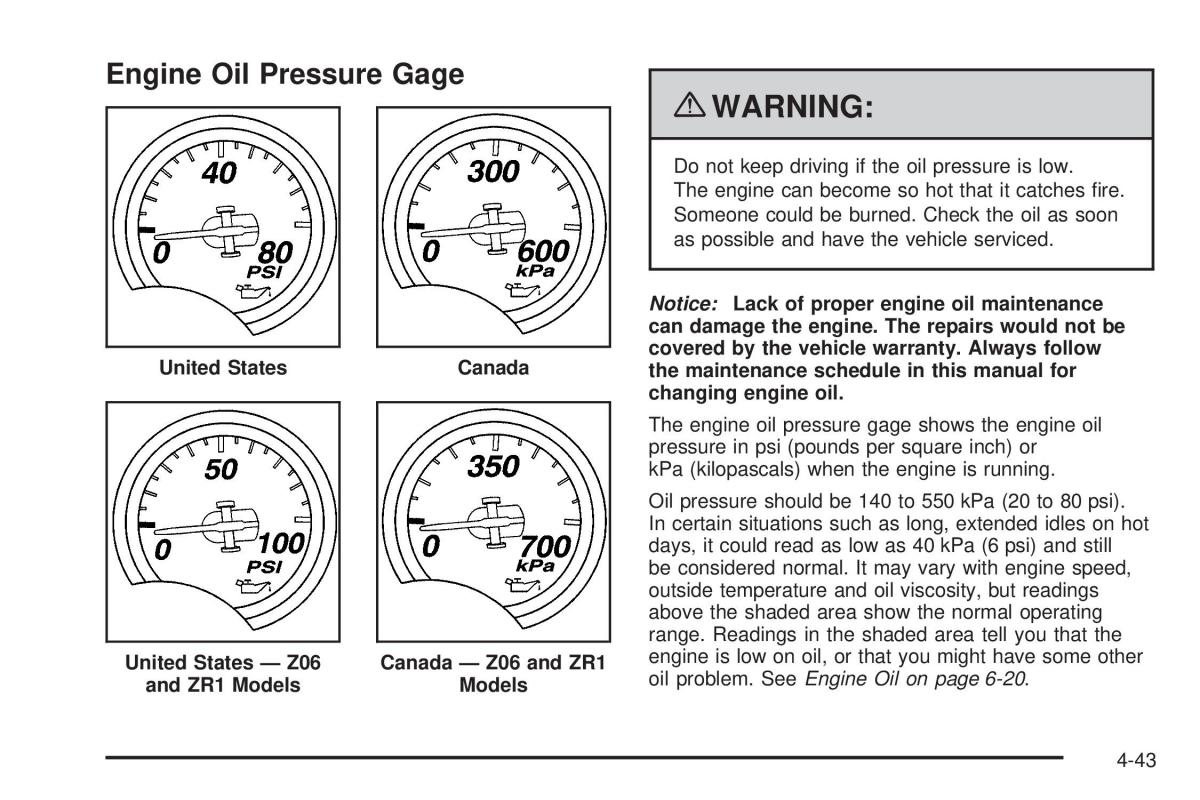 Chevrolet Corvette C6 owners manual / page 205