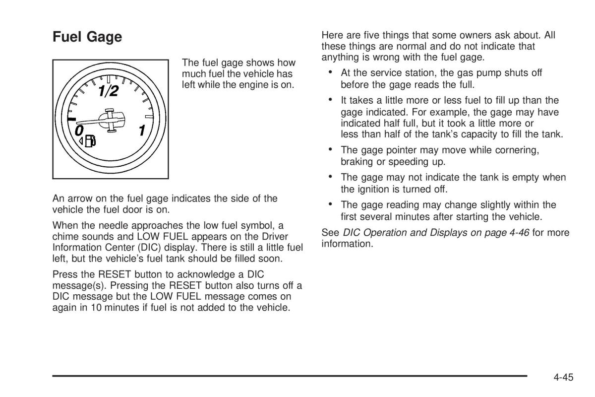 Chevrolet Corvette C6 owners manual / page 207