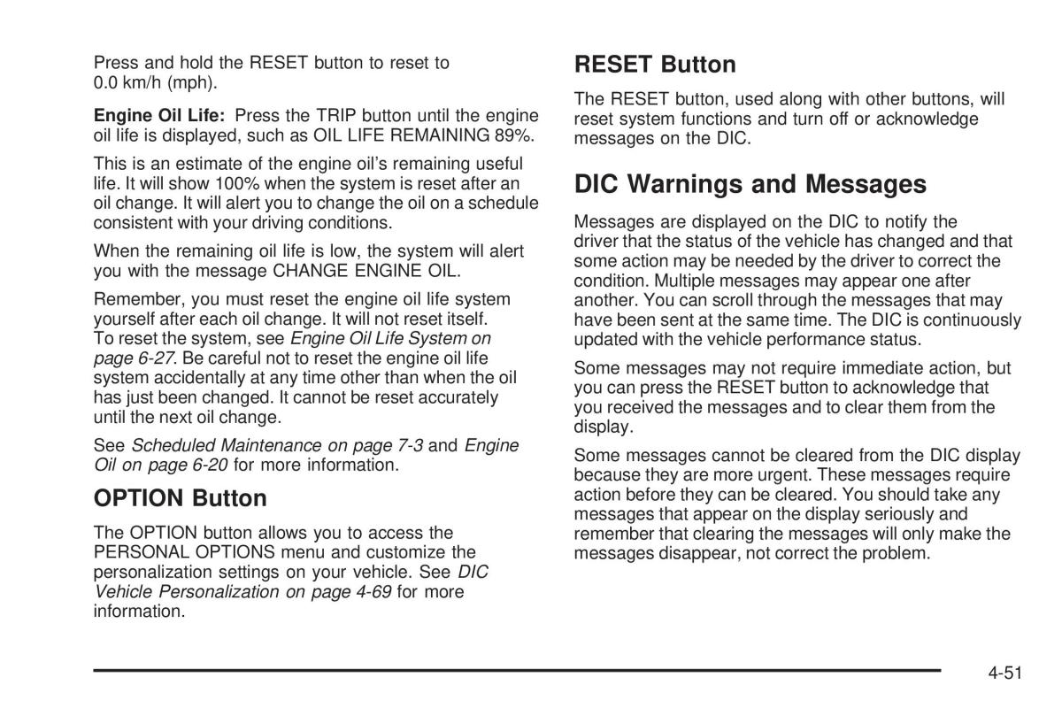 Chevrolet Corvette C6 owners manual / page 213