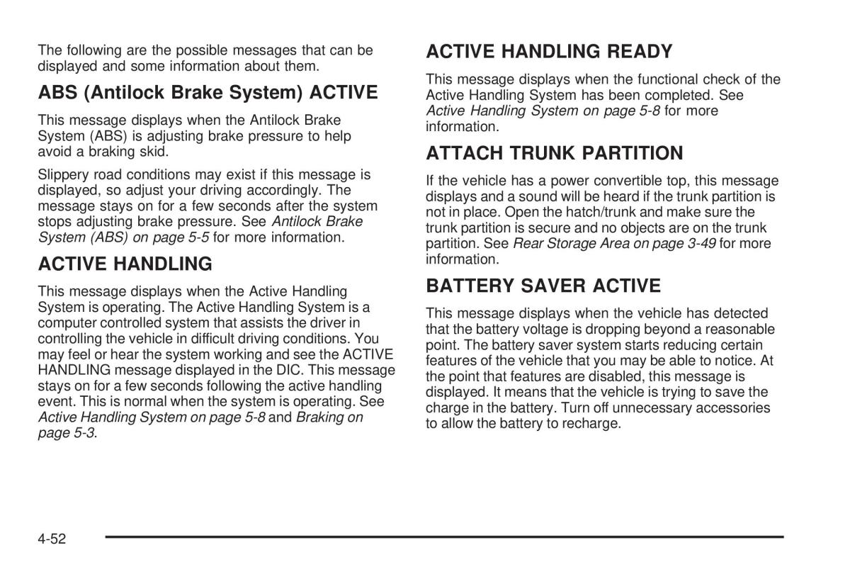 Chevrolet Corvette C6 owners manual / page 214