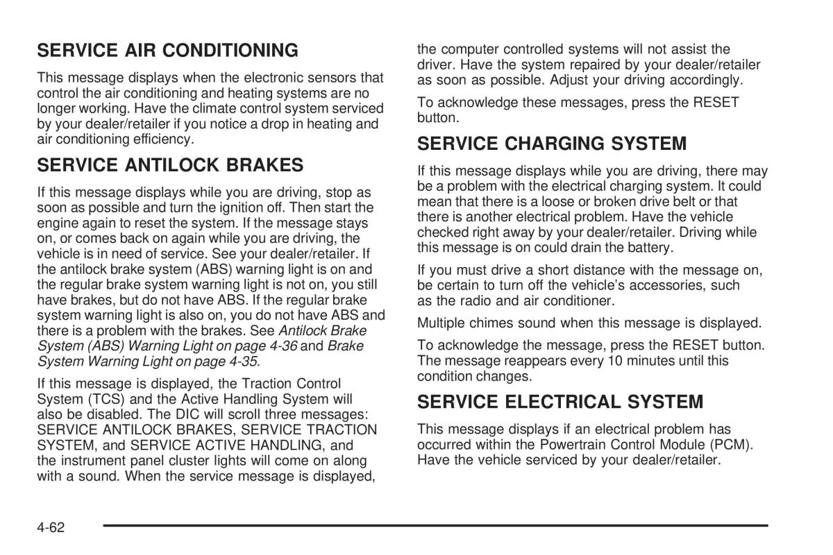 Chevrolet Corvette C6 owners manual / page 224