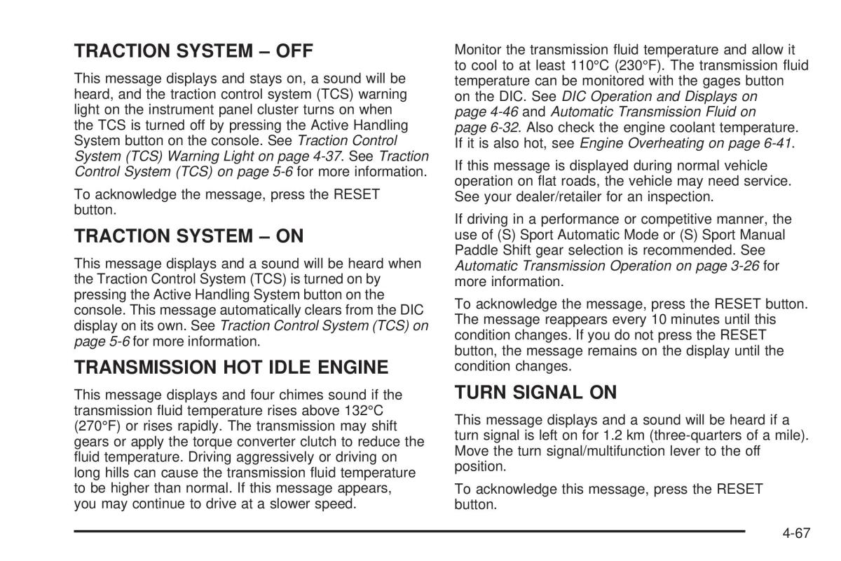 Chevrolet Corvette C6 owners manual / page 229